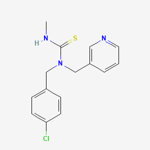 1-(4-Chlorobenzyl)-3-methyl-1-(pyridin-3-ylmethyl)thiourea