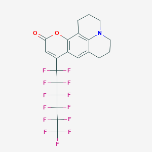 9-(tridecafluorohexyl)-2,3,6,7-tetrahydro-1H,5H,11H-pyrano[2,3-f]pyrido[3,2,1-ij]quinolin-11-one