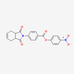 4-nitrophenyl 4-(1,3-dioxo-1,3,3a,4,7,7a-hexahydro-2H-isoindol-2-yl)benzoate