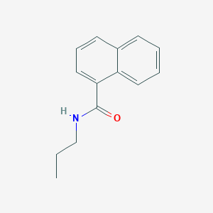 molecular formula C14H15NO B12468400 N-propylnaphthalene-1-carboxamide 