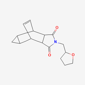 2-(tetrahydrofuran-2-ylmethyl)hexahydro-4,6-ethenocyclopropa[f]isoindole-1,3(2H,3aH)-dione