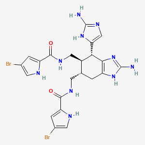 molecular formula C22H24Br2N10O2 B1246841 Ageliferin CAS No. 117417-64-8