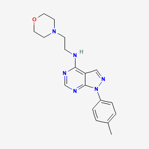 1-(4-methylphenyl)-N-[2-(morpholin-4-yl)ethyl]-1H-pyrazolo[3,4-d]pyrimidin-4-amine