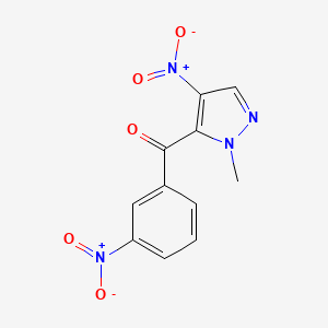 (1-methyl-4-nitro-1H-pyrazol-5-yl)(3-nitrophenyl)methanone