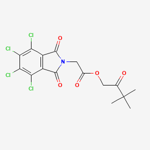 3,3-dimethyl-2-oxobutyl (4,5,6,7-tetrachloro-1,3-dioxo-1,3-dihydro-2H-isoindol-2-yl)acetate