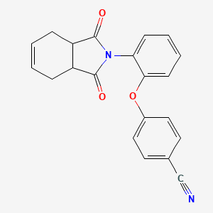 4-[2-(1,3-Dioxo-3a,4,7,7a-tetrahydroisoindol-2-yl)phenoxy]benzonitrile