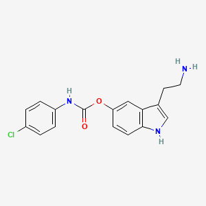 3-(2-aminoethyl)-1H-indol-5-yl (4-chlorophenyl)carbamate