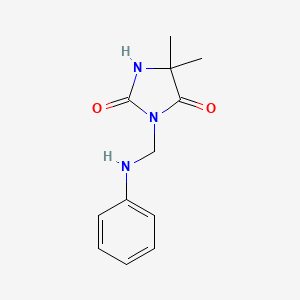 5,5-Dimethyl-3-[(phenylamino)methyl]imidazolidine-2,4-dione