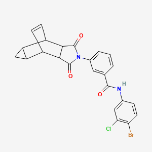 N-(4-bromo-3-chlorophenyl)-3-(1,3-dioxooctahydro-4,6-ethenocyclopropa[f]isoindol-2(1H)-yl)benzamide