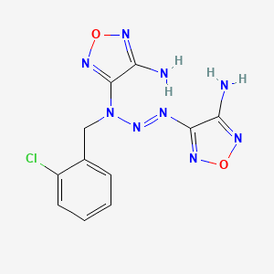 4,4'-[3-(2-Chlorobenzyl)triaz-1-ene-1,3-diyl]bis(1,2,5-oxadiazol-3-amine)