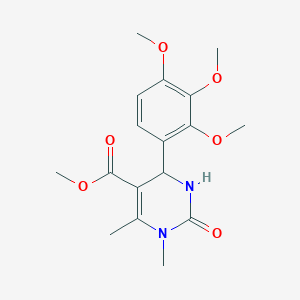 Methyl 1,6-dimethyl-2-oxo-4-(2,3,4-trimethoxyphenyl)-1,2,3,4-tetrahydropyrimidine-5-carboxylate