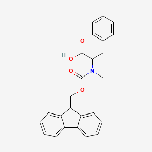 molecular formula C25H23NO4 B12468629 Fmoc-N-methyl-DL-phenylalanine 