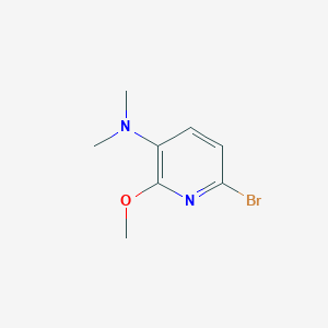 molecular formula C8H11BrN2O B12468636 6-bromo-2-methoxy-N,N-dimethylpyridin-3-amine 