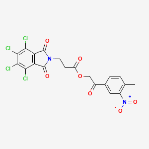 2-(4-methyl-3-nitrophenyl)-2-oxoethyl 3-(4,5,6,7-tetrachloro-1,3-dioxo-1,3-dihydro-2H-isoindol-2-yl)propanoate