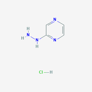 molecular formula C4H7ClN4 B12468688 Pyrazin-2-yl-hydrazine hydrochloride 