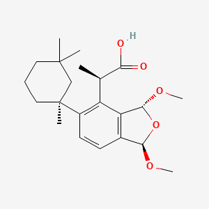molecular formula C22H32O5 B1246872 Membranolide C 