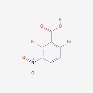 molecular formula C7H3Br2NO4 B12468727 2,6-Dibromo-3-nitrobenzoic acid 