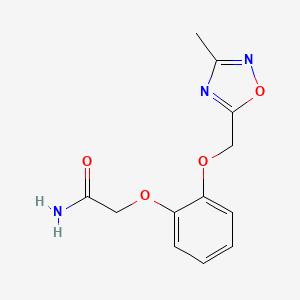 2-{2-[(3-Methyl-1,2,4-oxadiazol-5-yl)methoxy]phenoxy}acetamide