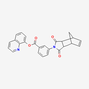 quinolin-8-yl 3-(1,3-dioxo-1,3,3a,4,7,7a-hexahydro-2H-4,7-methanoisoindol-2-yl)benzoate