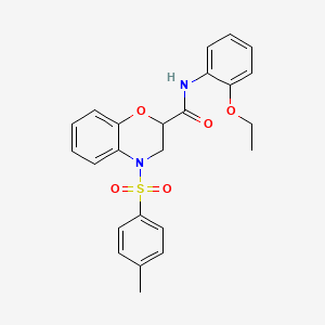 N-(2-ethoxyphenyl)-4-[(4-methylphenyl)sulfonyl]-3,4-dihydro-2H-1,4-benzoxazine-2-carboxamide