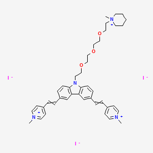 molecular formula C42H53I3N4O3 B12468864 Bmvc 8C3O; bmvc8C3O 