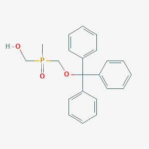 molecular formula C22H23O3P B12468888 {Methyl[(trityloxy)methyl]phosphoryl}methanol 