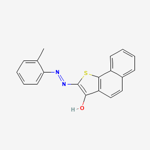 (2Z)-2-[2-(2-methylphenyl)hydrazinylidene]naphtho[1,2-b]thiophen-3(2H)-one