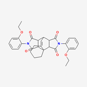 2,6-bis(2-ethoxyphenyl)tetrahydro-1H-8,4,4-hex[1]ene[1,2,6]triylpyrrolo[3,4-f]isoindole-1,3,5,7(2H,3aH,6H)-tetrone