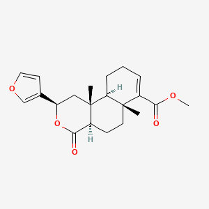 molecular formula C21H26O5 B1246895 Methyl barbascoate 