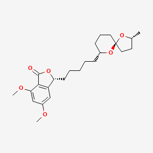 molecular formula C24H34O6 B1246896 Spirolaxine methyl ether 