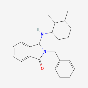 molecular formula C23H28N2O B12468967 2-benzyl-3-[(2,3-dimethylcyclohexyl)amino]-3H-isoindol-1-one 