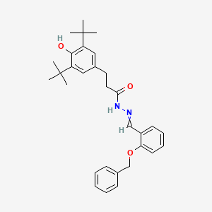 N'-{[2-(Benzyloxy)phenyl]methylidene}-3-(3,5-di-tert-butyl-4-hydroxyphenyl)propanehydrazide