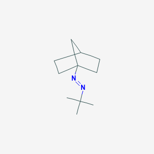 molecular formula C11H20N2 B012469 1-Bicyclo[2.2.1]heptanyl(tert-butyl)diazene CAS No. 107454-81-9