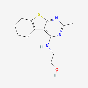 2-[(2-Methyl-5,6,7,8-tetrahydro[1]benzothieno[2,3-d]pyrimidin-4-yl)amino]ethanol