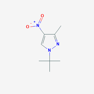 molecular formula C8H13N3O2 B12469075 1-tert-butyl-3-methyl-4-nitro-1H-pyrazole 