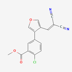 Methyl 2-chloro-5-[4-(2,2-dicyanoethenyl)furan-3-yl]benzoate