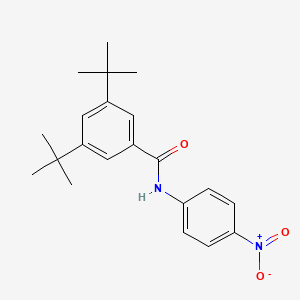 molecular formula C21H26N2O3 B12469139 3,5-di-tert-butyl-N-(4-nitrophenyl)benzamide 