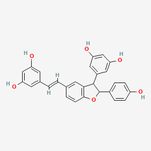 molecular formula C28H22O6 B1246914 trans-delta-Viniferin CAS No. 204076-78-8