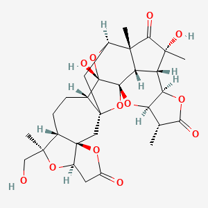 molecular formula C29H36O12 B1246915 Sphenadilactone A 