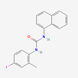 molecular formula C18H15IN2O B12469155 1-(4-Iodo-2-methylphenyl)-3-naphthalen-1-ylurea 