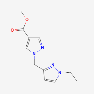 methyl 1-[(1-ethyl-1H-pyrazol-3-yl)methyl]-1H-pyrazole-4-carboxylate