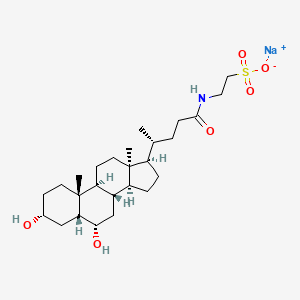 sodium;2-[[(4R)-4-[(3R,5R,6S,8S,9S,10R,13S,14S,17R)-3,6-dihydroxy-10,13-dimethyl-2,3,4,5,6,7,8,9,11,12,14,15,16,17-tetradecahydro-1H-cyclopenta[a]phenanthren-17-yl]pentanoyl]amino]ethanesulfonate