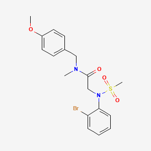 N~2~-(2-bromophenyl)-N-(4-methoxybenzyl)-N-methyl-N~2~-(methylsulfonyl)glycinamide