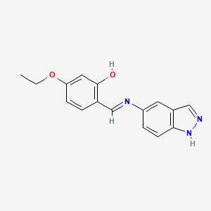 5-ethoxy-2-[(E)-(1H-indazol-5-ylimino)methyl]phenol