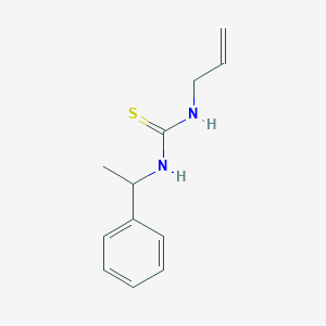 molecular formula C12H16N2S B12469240 1-(1-Phenylethyl)-3-prop-2-en-1-ylthiourea CAS No. 61290-89-9