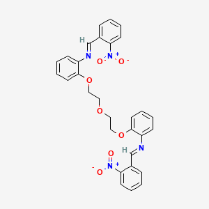 2,2'-[oxybis(ethane-2,1-diyloxy)]bis{N-[(E)-(2-nitrophenyl)methylidene]aniline}