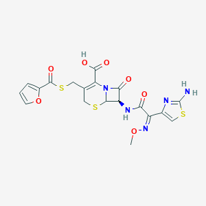 molecular formula C₁₉H₁₇N₅O₇S₃ B124693 头孢噻呋 CAS No. 80370-57-6