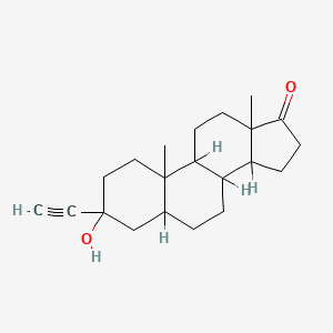 B1246930 3-Ethynyl-3-hydroxyandrostan-17-one CAS No. 17006-60-9
