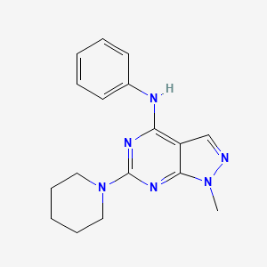 1-methyl-N-phenyl-6-(piperidin-1-yl)-1H-pyrazolo[3,4-d]pyrimidin-4-amine