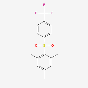 1,3,5-Trimethyl-2-{[4-(trifluoromethyl)phenyl]sulfonyl}benzene